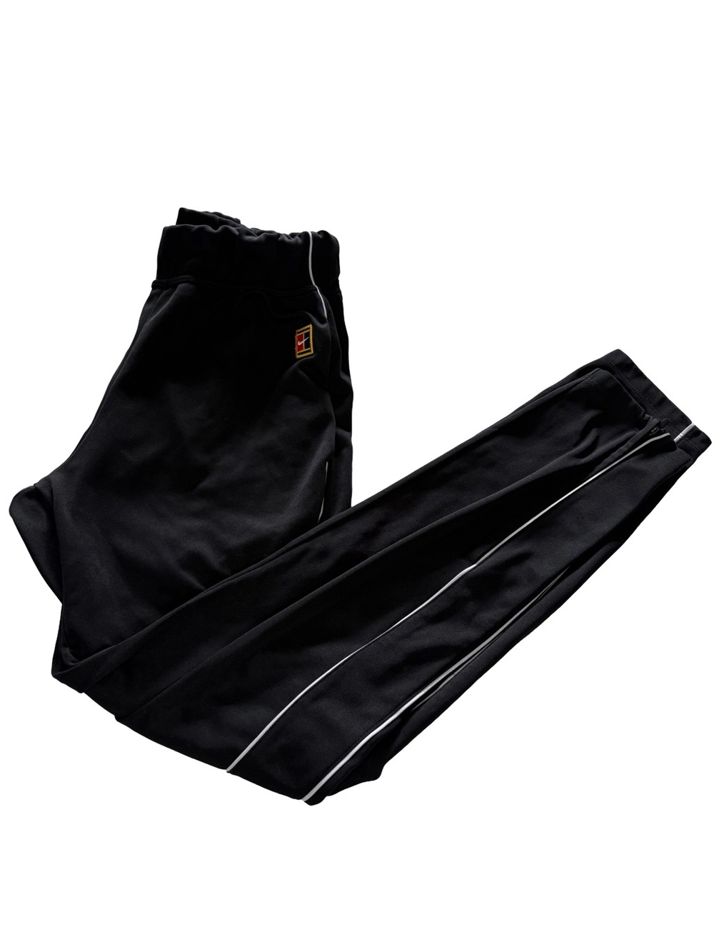 Black Women’s Track Pants with White Piping